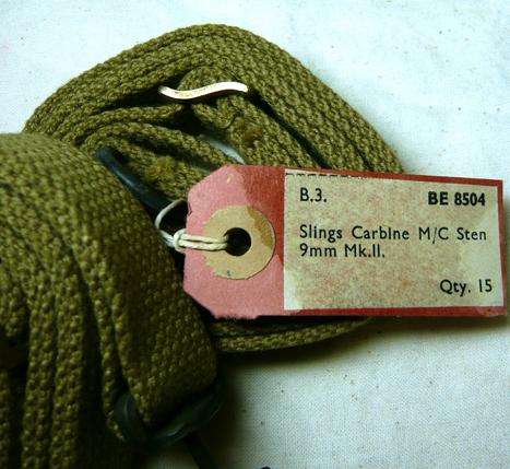 Sten Gun Sling - Unissued Stock - Dated WWII. Pt No: BE8504