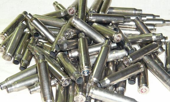 75 Nickel Plated 5.56mm / .223 Empty Cases For Reloading