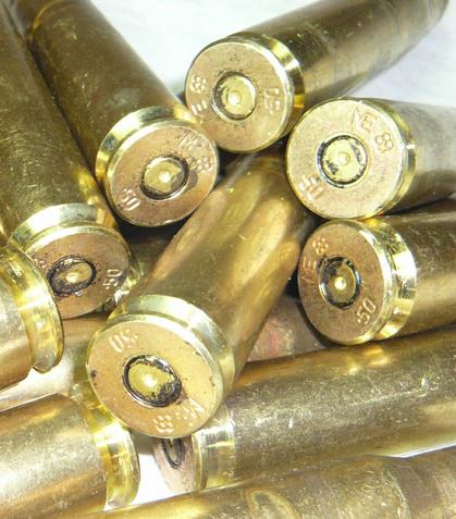 Reloadable .50 cal Brass Cases - Once Fired.