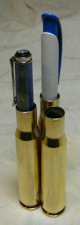 .50 cal Browning Desk 3 Pen Holder