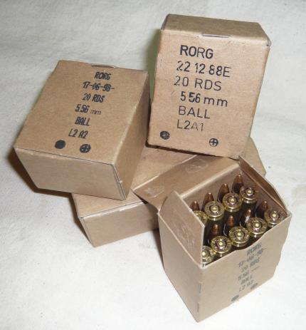 5.65mm x 20 Rounds Boxed Inert