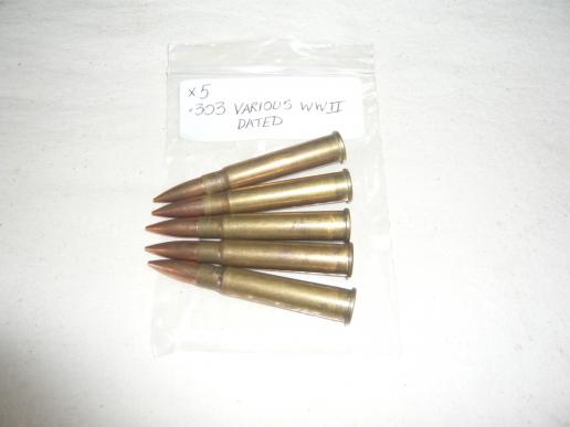 .303 WWII Various Dates x5
