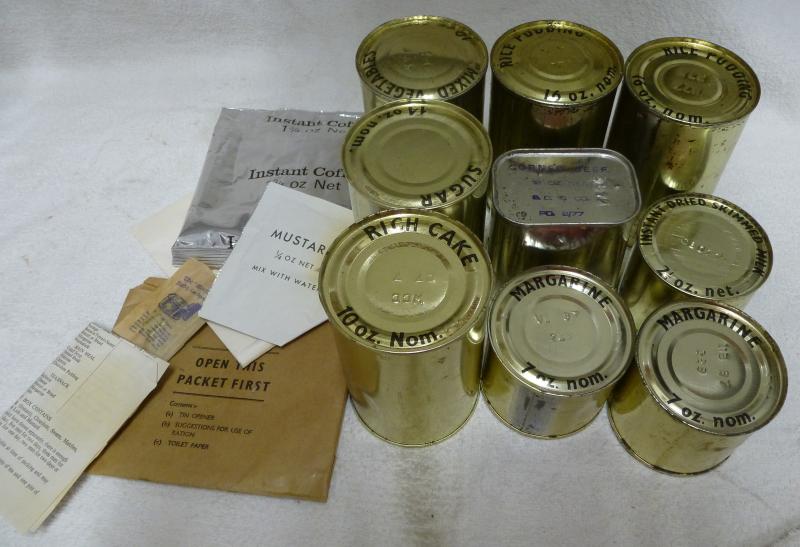 British 1980`s Ration Supplies Set A