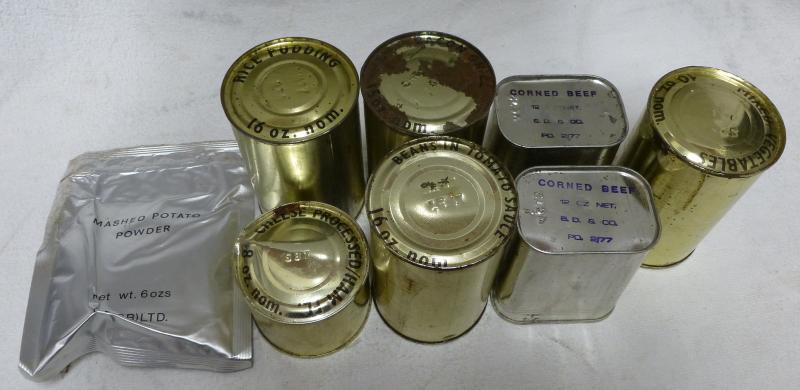 British 1980`s Ration Supplies Set B