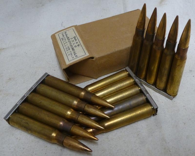 7.92mm German WWII Boxed 15 Rounds - 1935