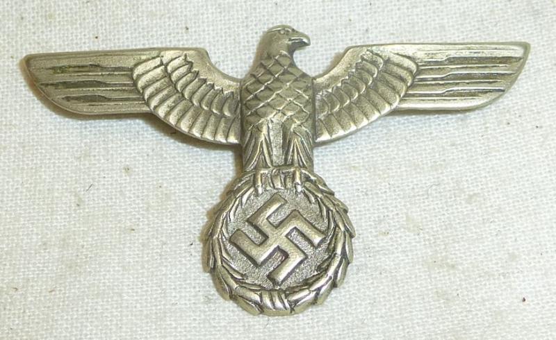 German WII Officers Cap Badge Eagle