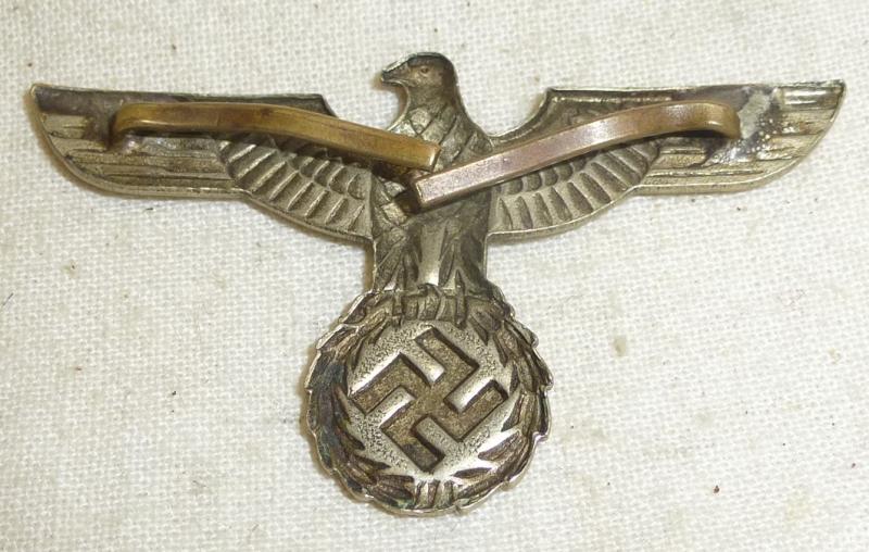 German WII Officers Cap Badge Eagle