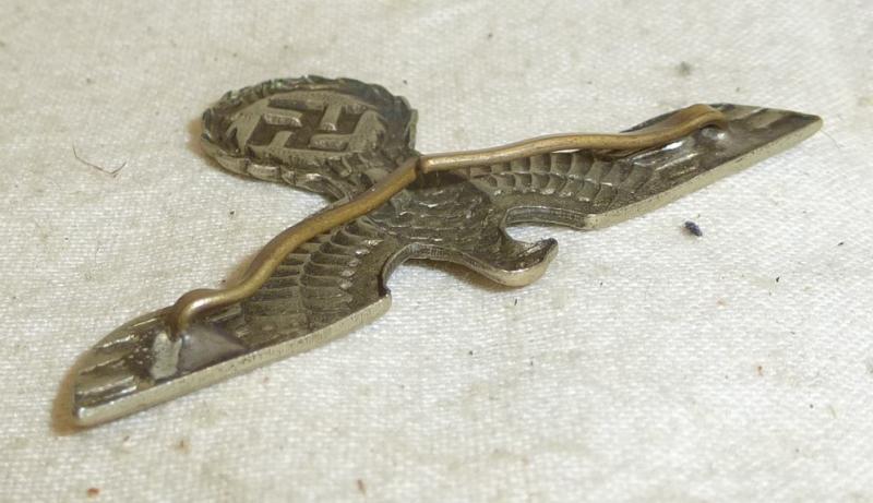 German WII Officers Cap Badge Eagle