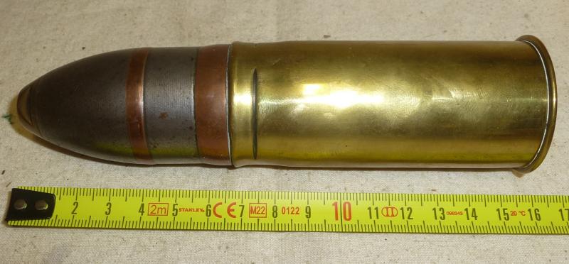 37mm / 1pdr Pom Pom Shell WWI Vickers