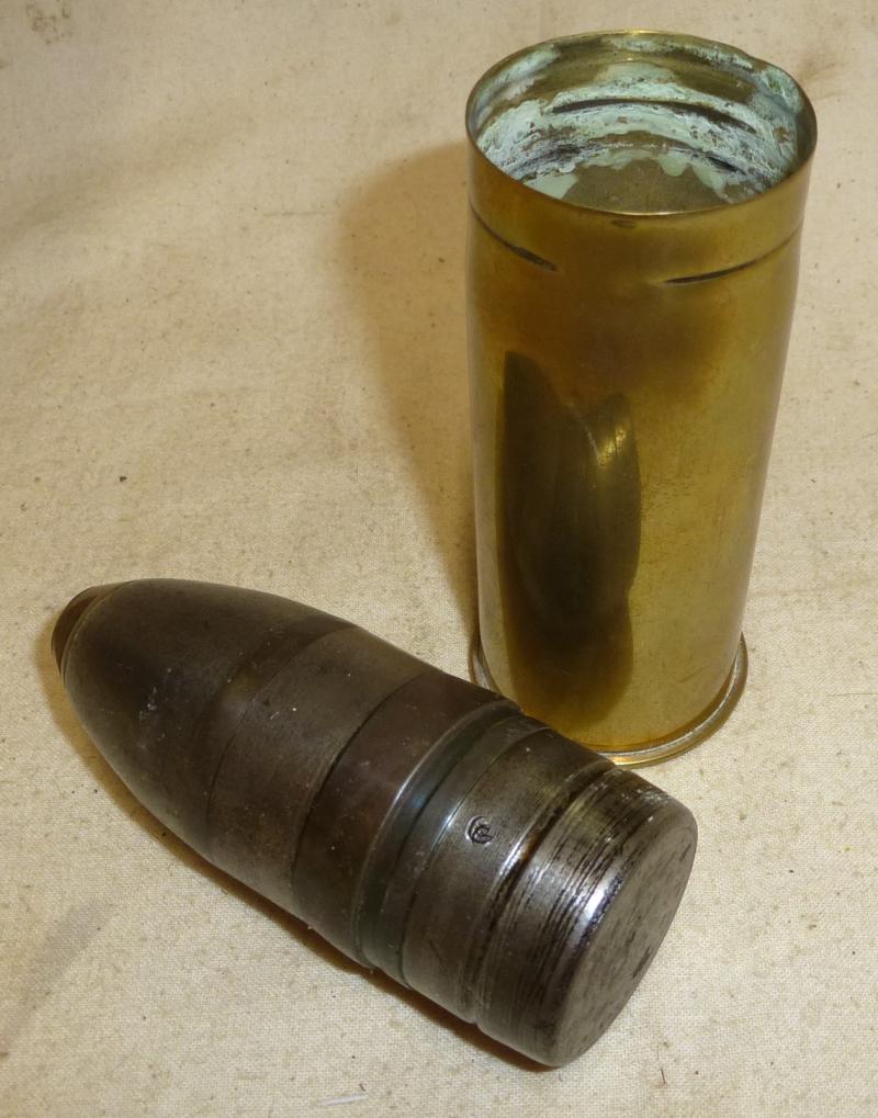 37mm / 1pdr Pom Pom Shell WWI Vickers