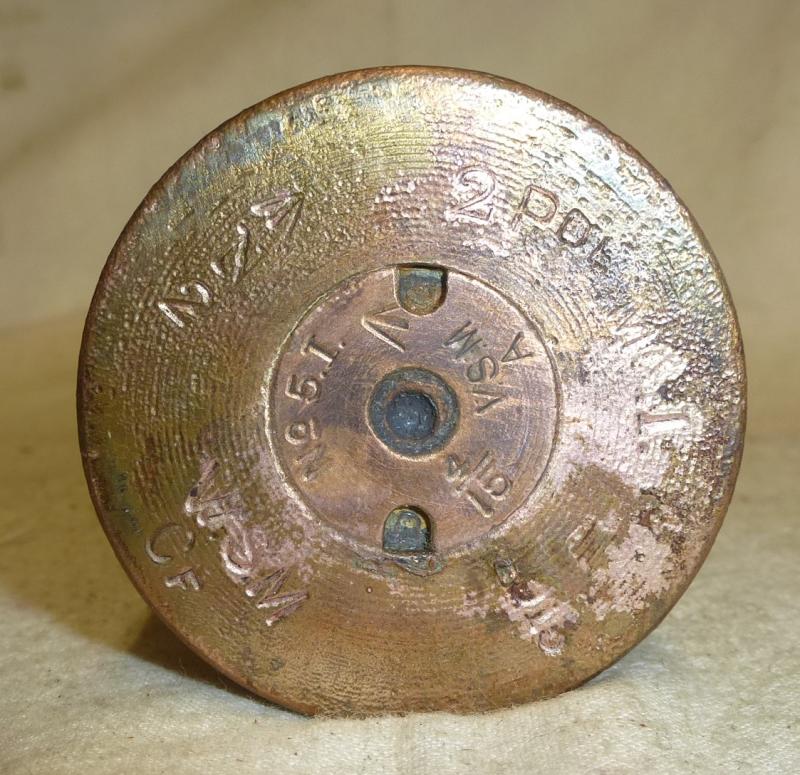 2pdr Vickers, Sons & Maxim Shell Case Dated 1915