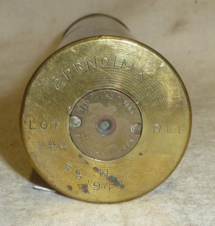 2pdr Naval Shell Case Dated 1943