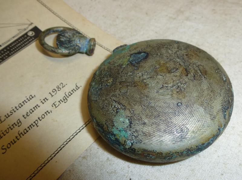 Very Rare RMS Lusitania Recovered Artifact with Providence