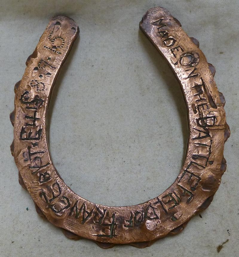 WWI British Trench Art Horse Shoe
