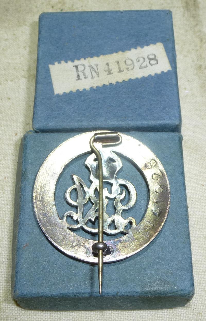 WWI Silver War Badge Boxed - South Wales Borderers