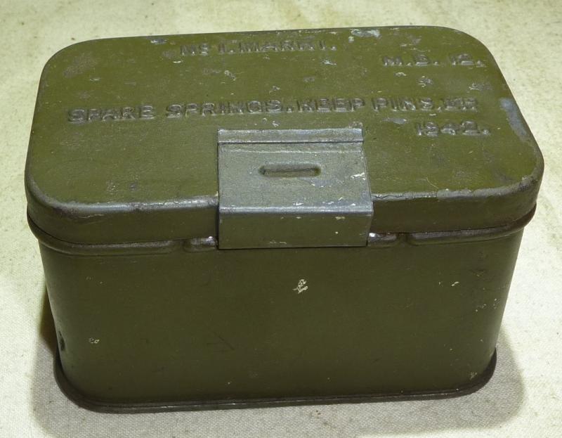 British WWII Armourers Spare Parts Tin