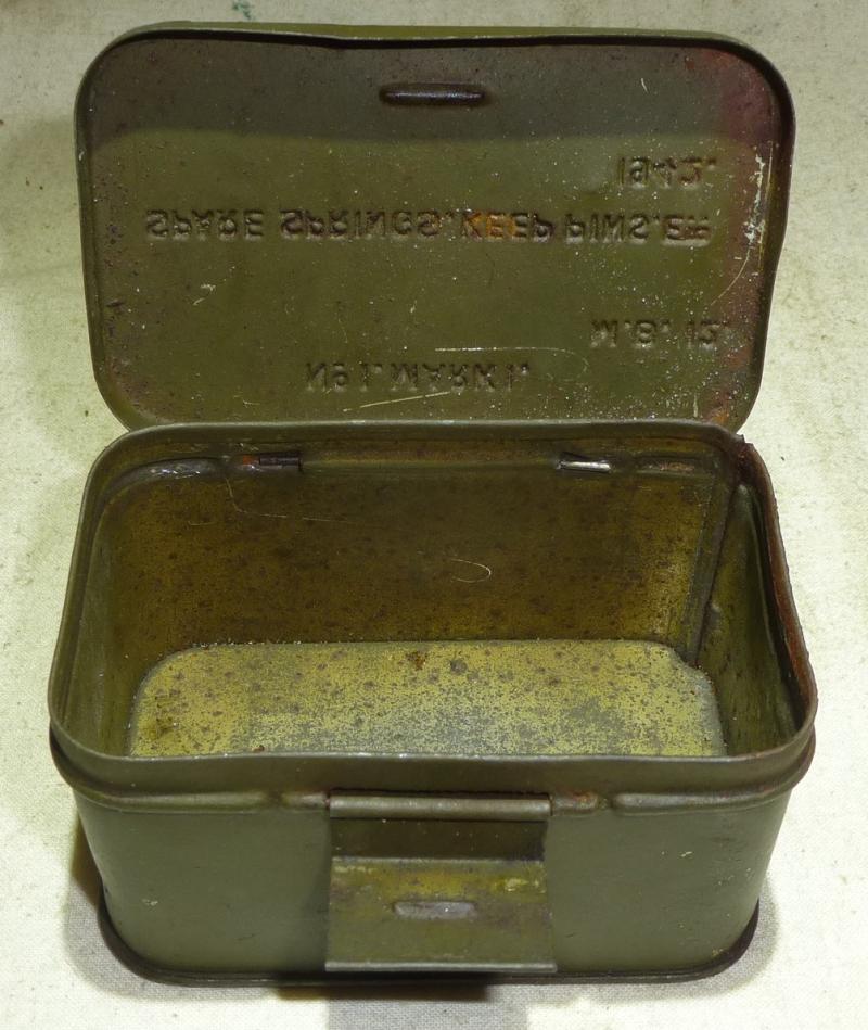 British WWII Armourers Spare Parts Tin